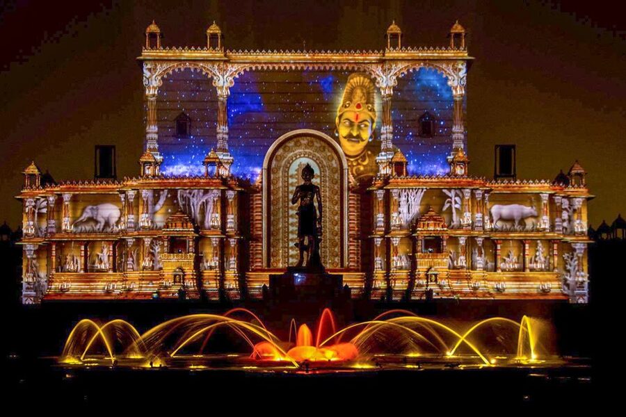 Akshardham Light & Fountain Show with Pick-up & Drop-off - The Sahaj Anand water show in Hindi