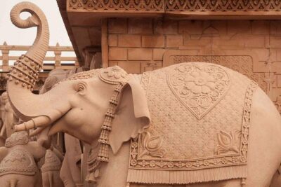 Akshardham Temple Tour Exhibition, Light & Water Show with Transfers