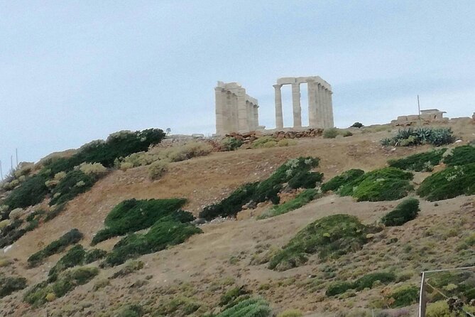 Amazing Sunset at Poseidon's Temple, Cape Sounio - The Temple of Poseidon at sunset
