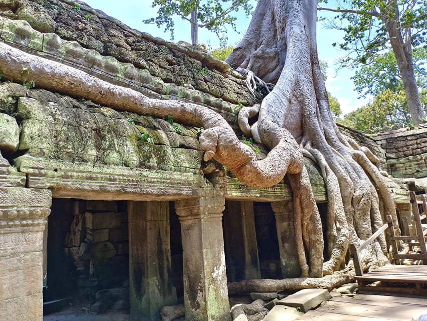 Angkor Wat: Highlights and Sunrise with Spanish Guide - Bayon’s giant carved faces