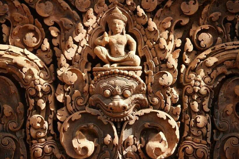 Angkor Wat Sunrise, Banteay Srei, Bayon & Ta Prohm Temple - Banteay Srei and its pink limestone carvings