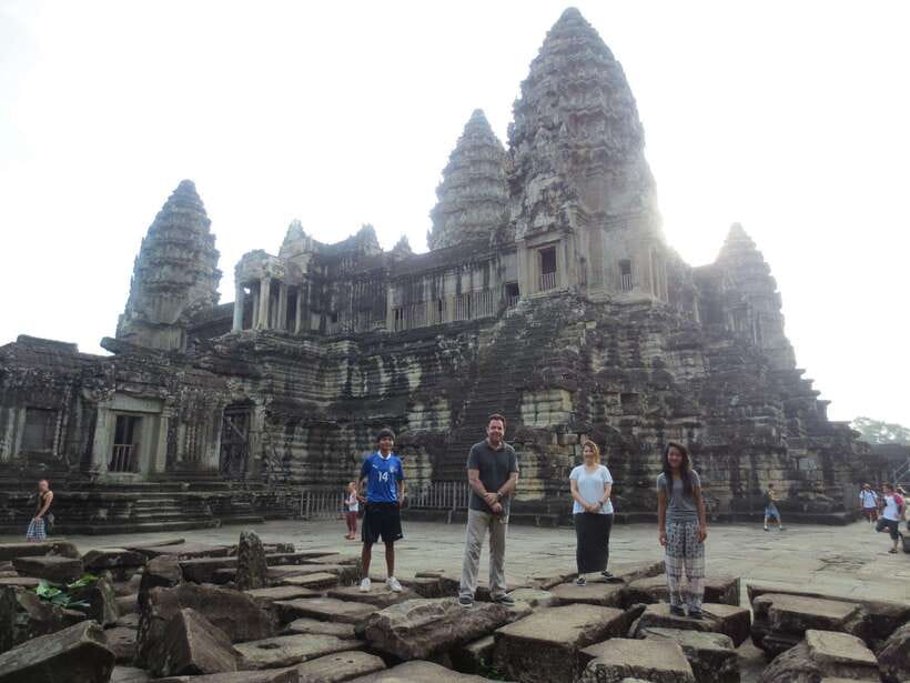 Angkor Wat Sunrise Shared Tours: Bayon-Ta Prohm-Banteay Srei - Bayon and the faces of Angkor Thom