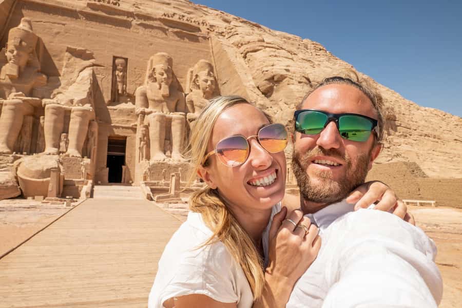 Aswan: Abu Simbel Temple & Nubian Village Private Day Tour - Entering the Great Temple of Ramses II