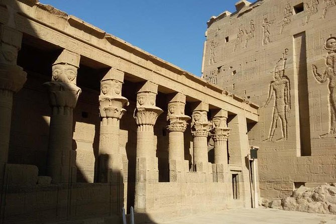 Aswan Philae Temple, Obelisk, and High Dam Private Tour - The boat to Philae and the first views of the island