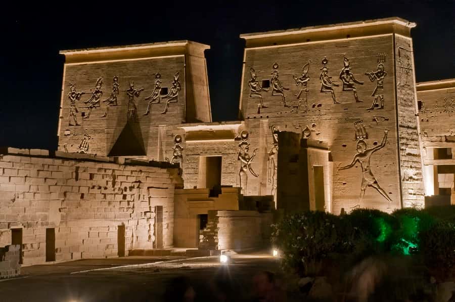 Aswan: Philae Temple Sound & Light Show with Entrance Fees - Entering Agilkia Island and Philae Temple