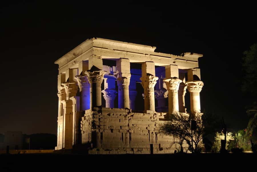 Aswan: Philae Temple Sound & Light Show with Entrance Fees - From your Aswan hotel to the Nile marina