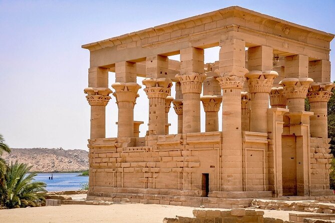 Aswan : Private Tour to Unfinished Obelisk, High Dam and Philae Temple by BOAT - Private transport, pickup, and the boat connection