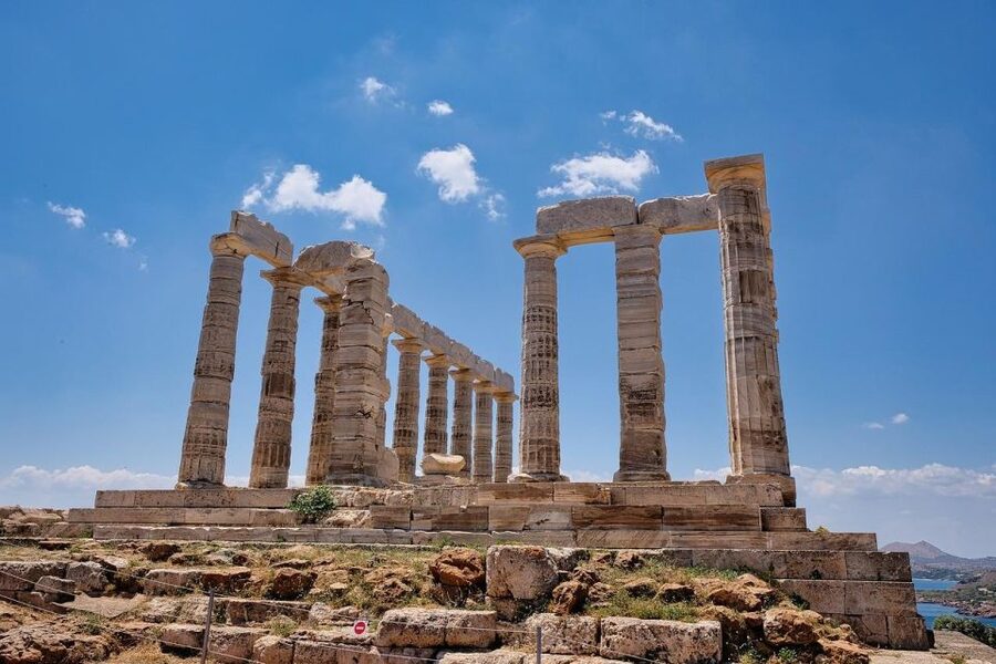 Athens: Cape Sounion &Temple of Poseidon Sunset Tour & Audio - The Temple of Poseidon at golden hour