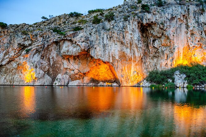 Athens Riviera: Poseidon Temple, Springs & Lake Vouliagmeni Tour - The Temple of Poseidon above Cape Sounion
