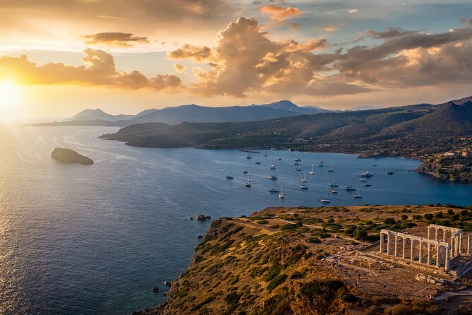 Athens Riviera: Sunset Cruise to Poseidon's Temple - Patroklos Island gives you a second chance to swim