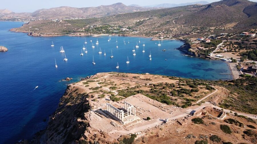Athens: Temple of Poseidon and Cape Sounion Sunset Tour - The drive down the Athenian Riviera
