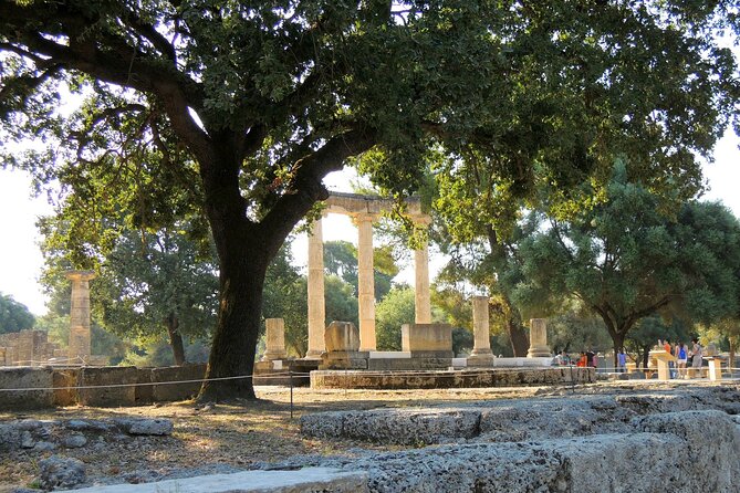 Athens to the birthplace of Olympic games & medieval Monastery - Kakovatos Beach for swimming and lunch