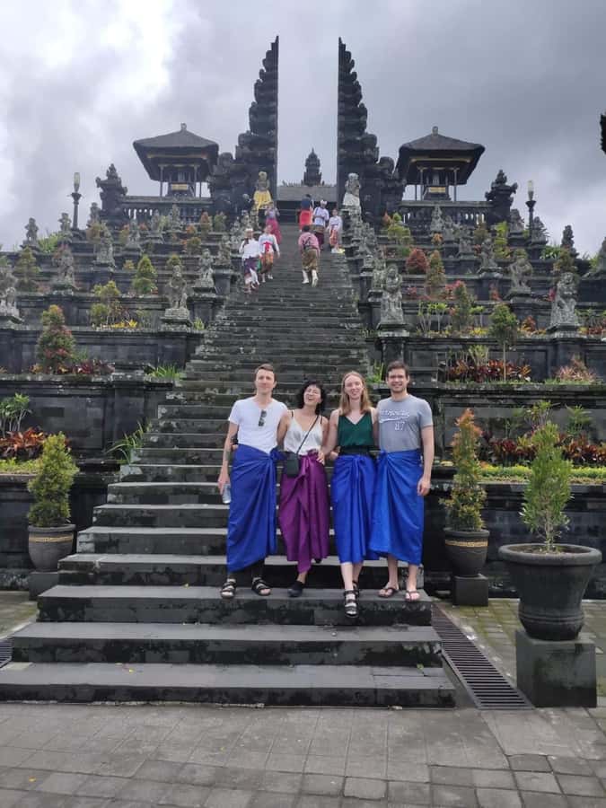 Bali : Day Trip to Besakih Temple & 2 Hidden Waterfalls - Goa Raja adds a cave and a short physical challenge