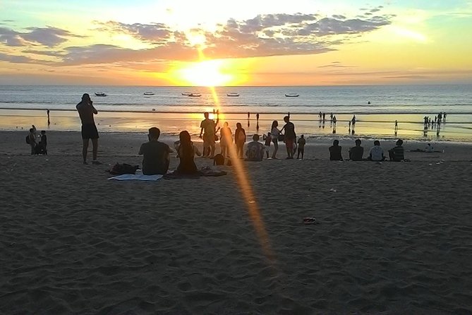 Bali Famous Beach, Kecak Dance, Uluwatu Temple, Sunset, Dinner - Suluban Beach from the cliff-top cafés