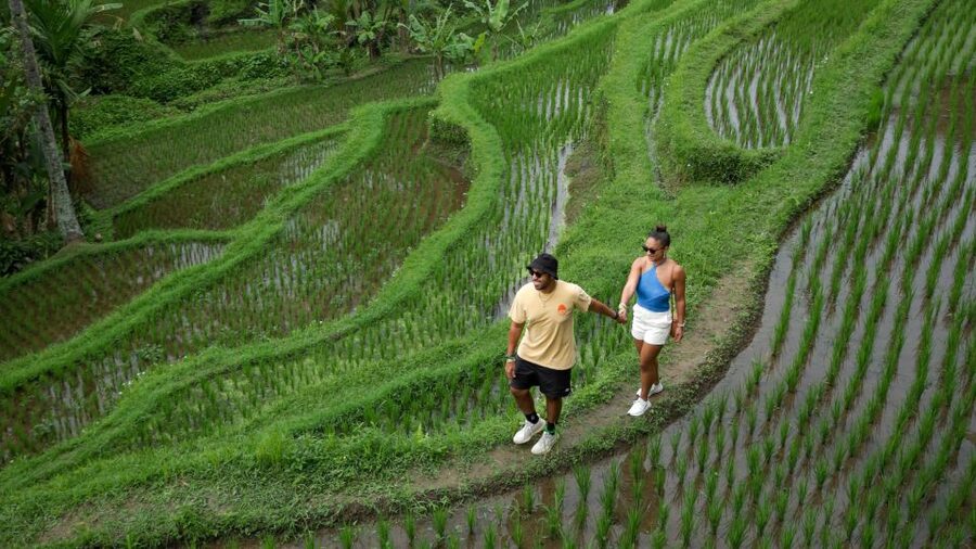 Bali: Heaven Swing, Beratan temple, Rice Terrace - Heaven Swing: a fast start with a big view