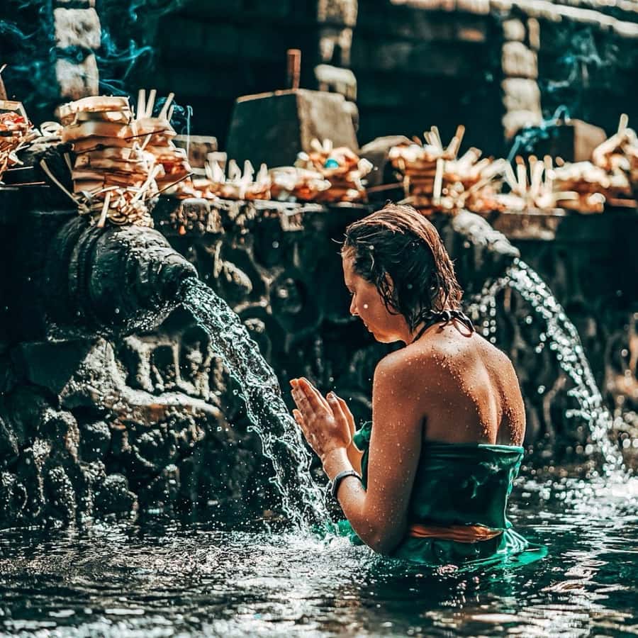 Bali: Tirta empul Temple, Rice terrace and Waterfall - Tirta Empul, where water becomes a ritual