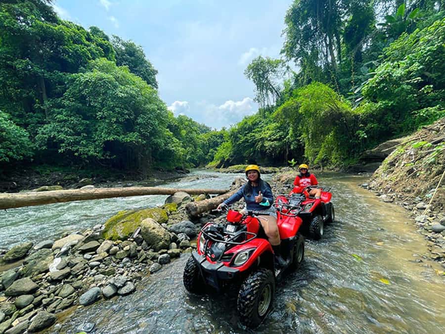 Bali: Ubud, Monkey Forest, Ancient Temple, Waterfalls - Suwat Waterfall and the need for proper footwear