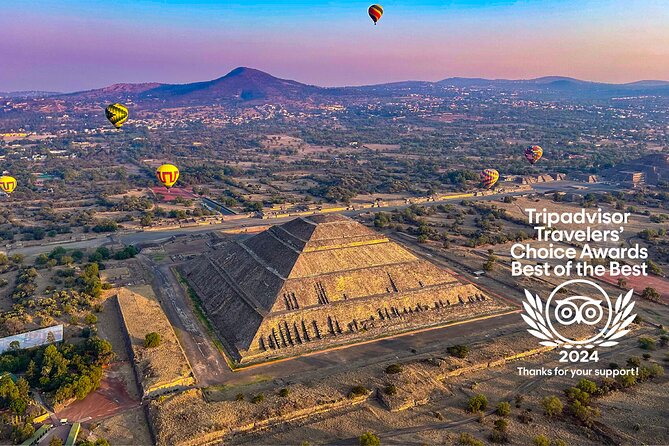 Balloon Flight with Teotihuacan & Guadalupe Shrine Full day Tour - Key points at a glance