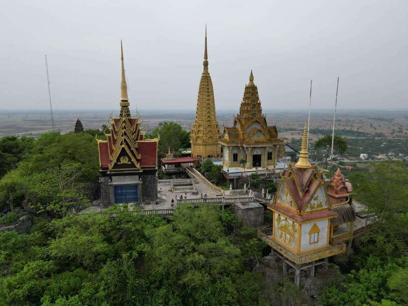 Bamboo train. Phnom Sampove cave. Bat cave and Banan Temple - Banan Temple brings history and a physical challenge