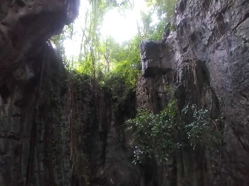 Bamboo train. Phnom Sampove cave. Bat cave and Banan Temple - The bat cave is the evening payoff