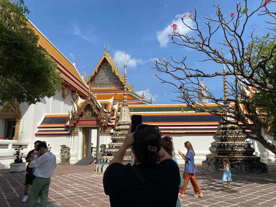 Bangkok: explore Wat Pho + tuk tuk sightseeing - The Grand Palace from the tuk tuk route