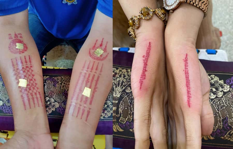 Bangkok: Hand Poked Thai Tattoo Guide at Wat Bang Phra - What the $70 price really covers