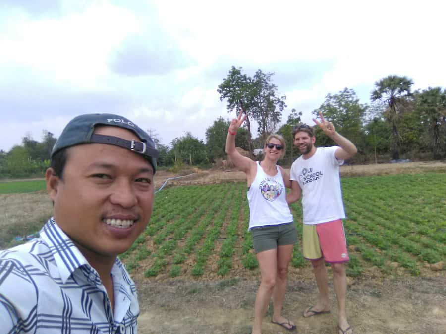 Battambang family tuktuk tour BambooTrain/Wat Banan/Bat cave - Along the Sanker River at 9:00 AM