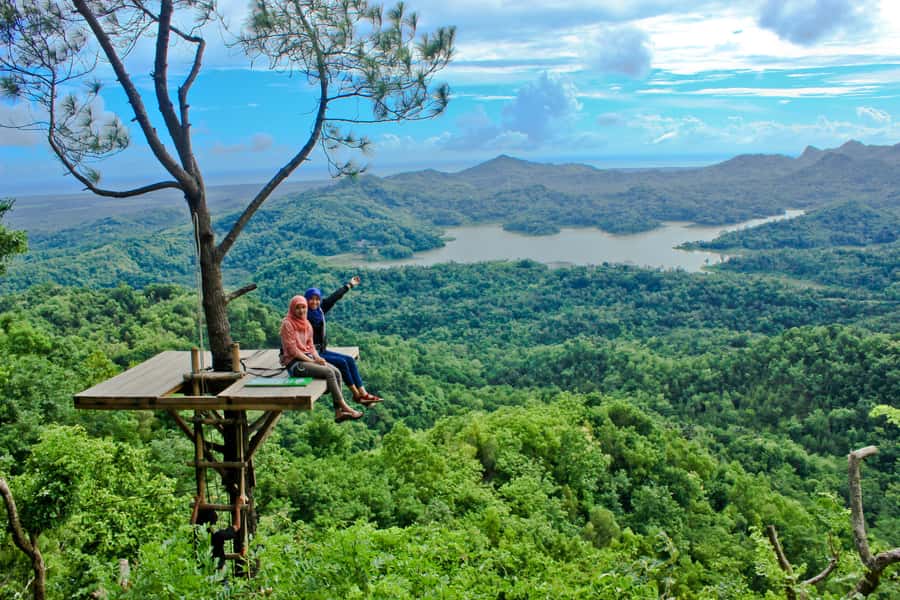 Borobudur Temple, Waterfall & Kalibiru National Park Trip - The road through rural Yogyakarta
