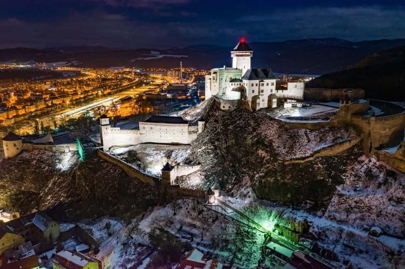 Bratislava/Slovakia: Trencin Castle, Piestany Spa, Monastery - Trenčín Castle and its Roman mark
