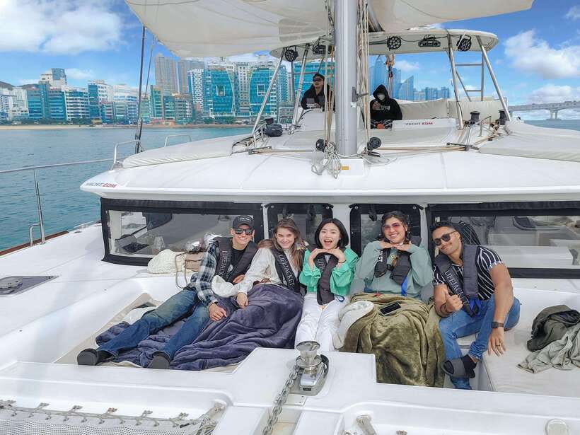 Busan's Best: Sea Temples, Yacht Tour & Sky Capsule Day Tour - The Blueline Park Sky Capsule over Haeundae
