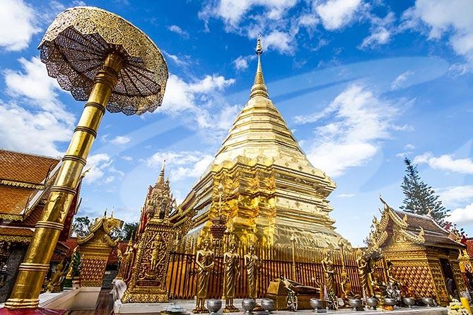 Chiang Mai City and Temples Half-Day Tour - Wat Suan Dok and its white memorial chedis