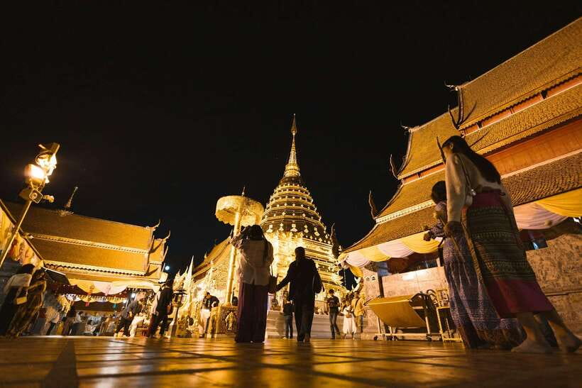 Chiang Mai: Doi Suthep & Wat Umong OR Wat Pha Lat Night Tour - Wat Pha Lat, a forest temple with a gentler mood