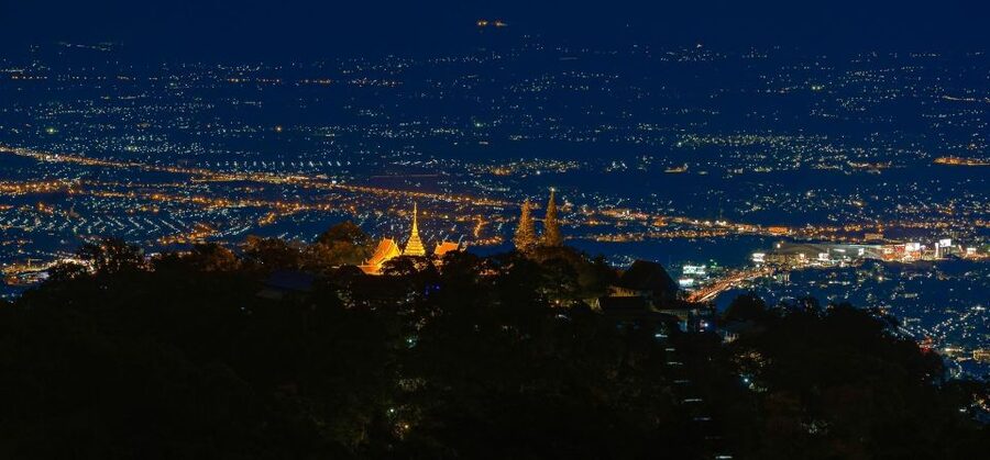 Chiang Mai: Doi Suthep & Wat Umong Twilight Tour with Pickup - The ride up Doi Suthep
