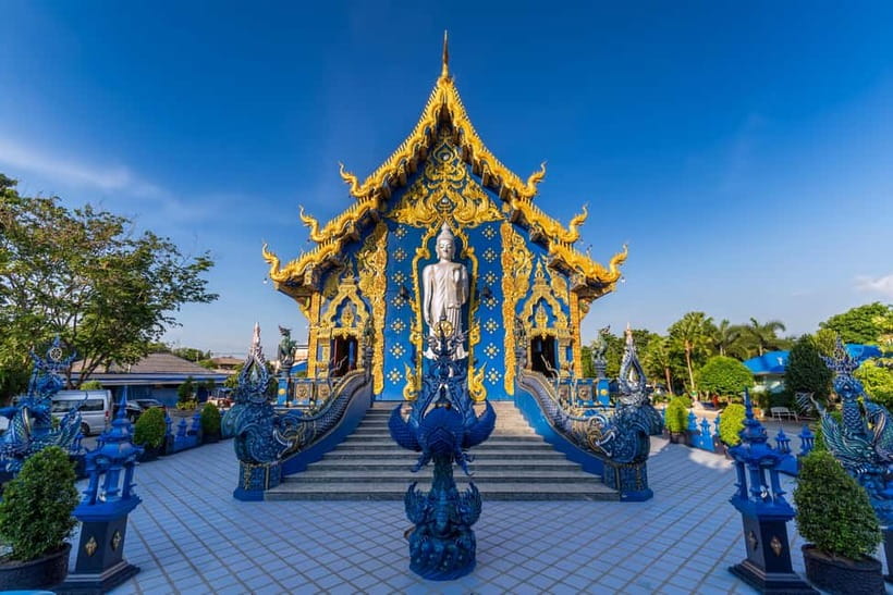 Chiang Mai to Chiang Rai: 3 Temples & Hot Springs & Pickup - Wat Rong Sue Ten, the Blue Temple
