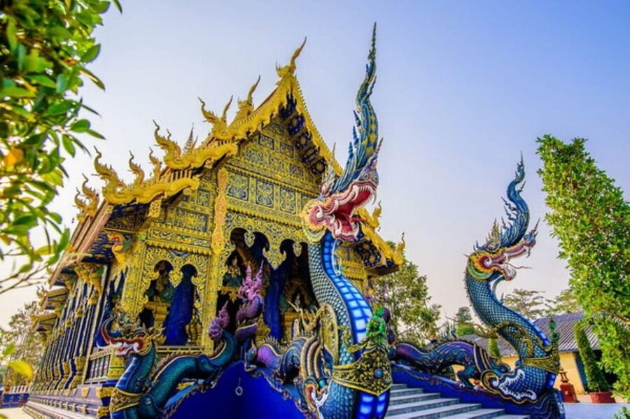 Chiang Rai: 3 Temples and Golden Triangle 1 Day Tour - White Temple, a dazzling work of modern Thai art