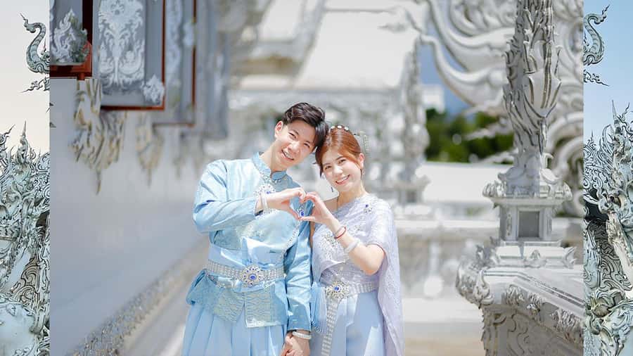 Chiang Rai:Photos of traditional Thai costumes,White Temple - What the photographer and guides add