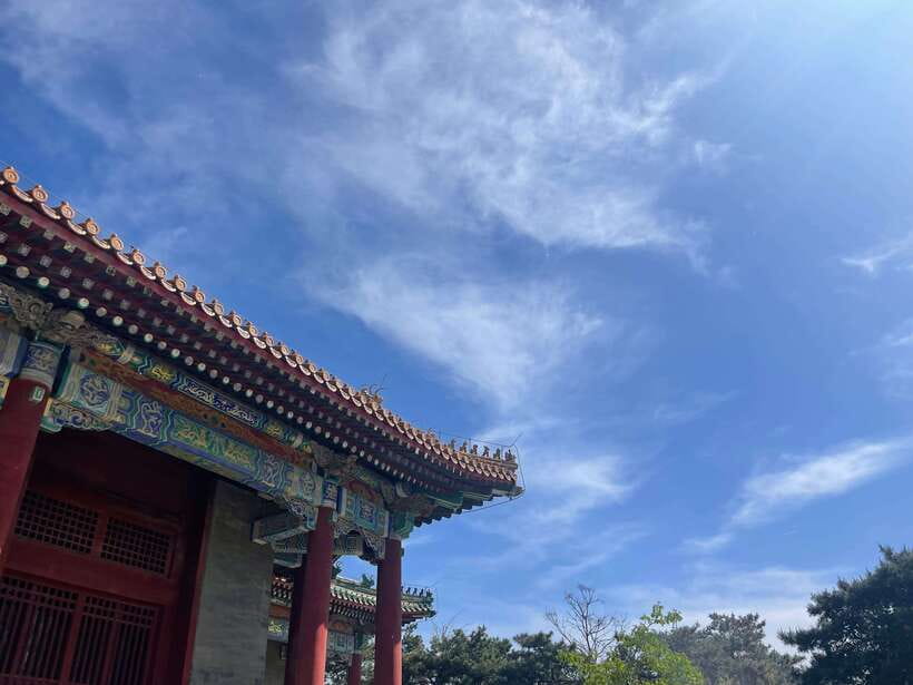Chinese Kungfu class in old temple beside Forbidden Ci - The most authentic part is the ordinary setting