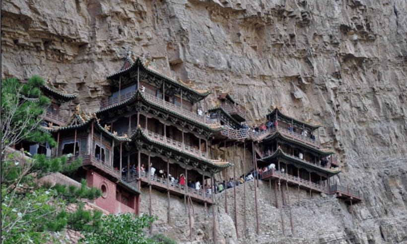 Datong: Transfer or Tour to Yungang Grottoes&Hanging Temple - The Hanging Temple at 75 meters