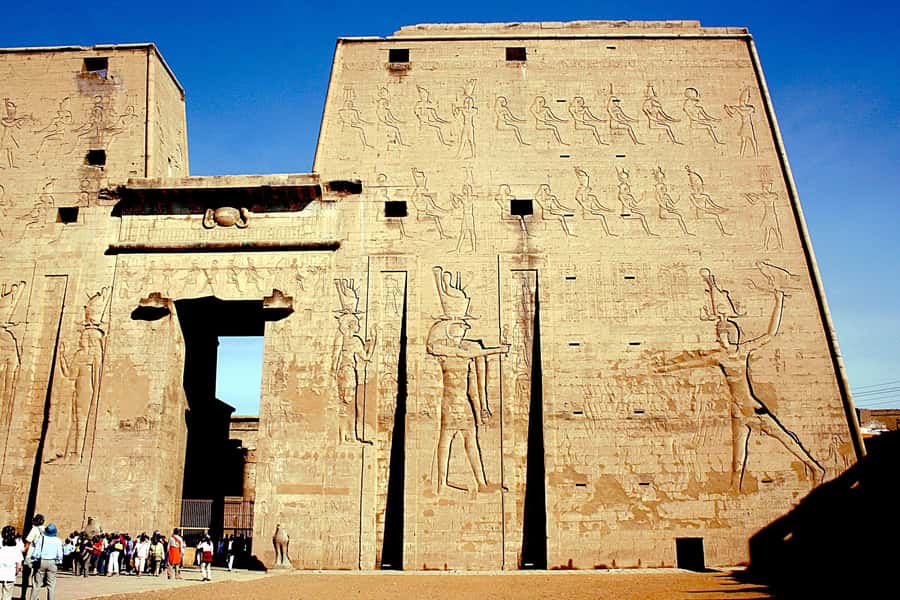Day Tour visit Edfu Kom Ombo temples from Luxor - Edfu Temple and its giant gateway