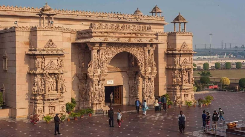 Delhi: Akshardham Temple Tour with Light and Water Show - Sahajanand Darshan and the multimedia exhibits