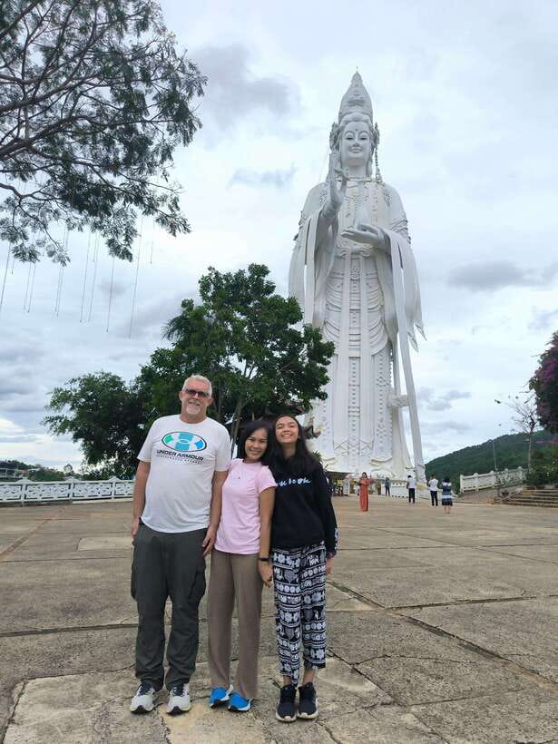 Discover Da Lat Waterfalls, Pagodas & Traditional Villages - Linh An Pagoda and its giant Buddha