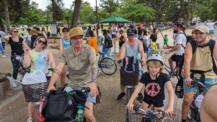 E-Bike Nara Highlights - Todaiji, Knives, Deer, Shrine - Japanese knives at Kikuichimonjushirokanenaga