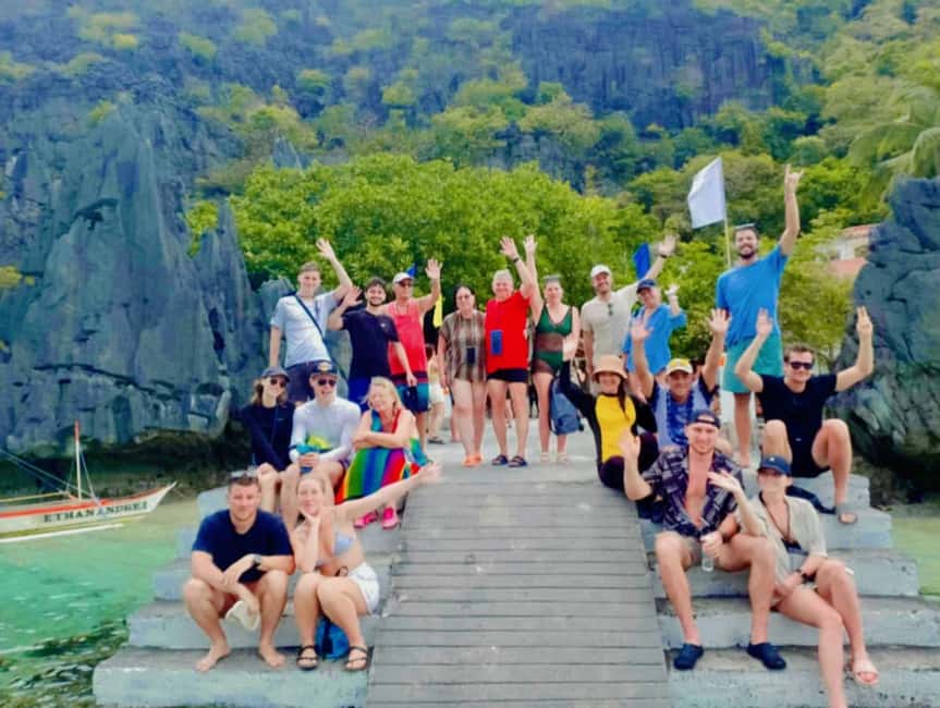 El Nido: Tour C with Matinloc Shrine and white sand beaches - Meeting at Marber’s on Calle Hama