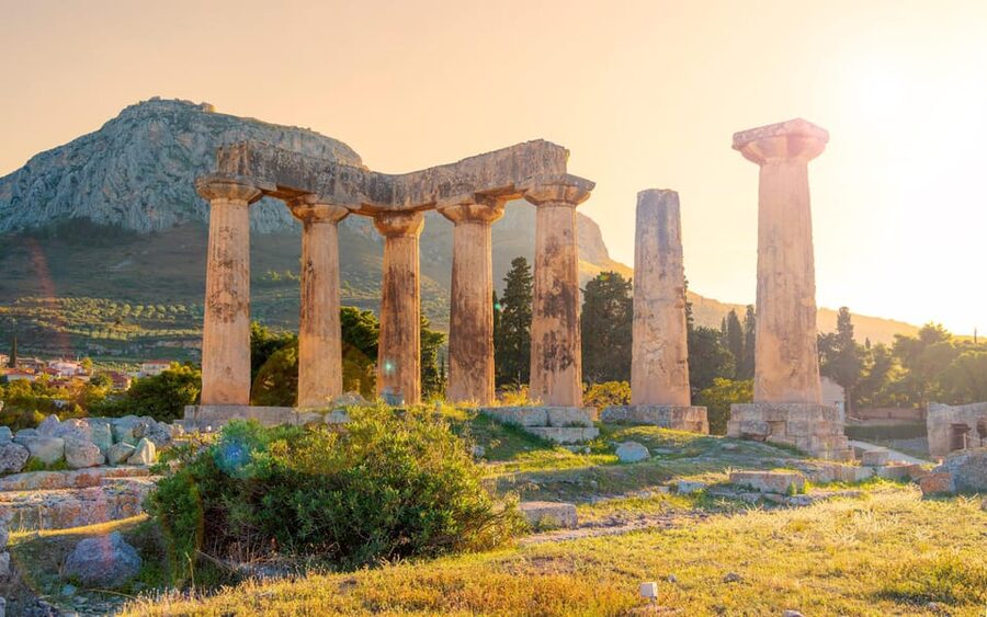 From Athens: Private Anc. Corinth, Temple of Hera, Blue Lake - Ancient Heraion, swimming, and the Gulf of Corinth