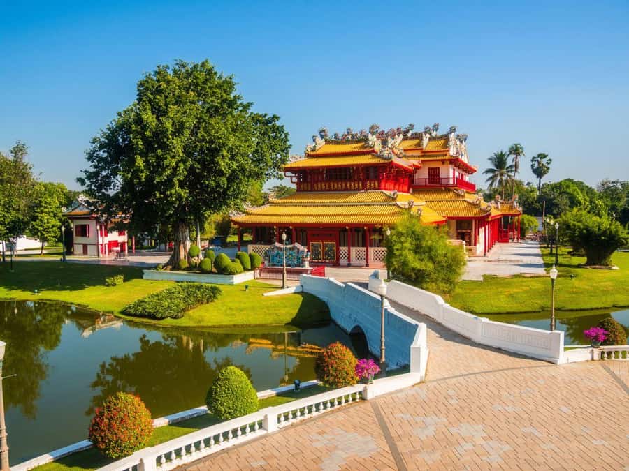 From Bangkok: Ayutthaya Temples and Boat Tour with Lunch - Wat Yai Chai Mongkol and the 62-meter stupa