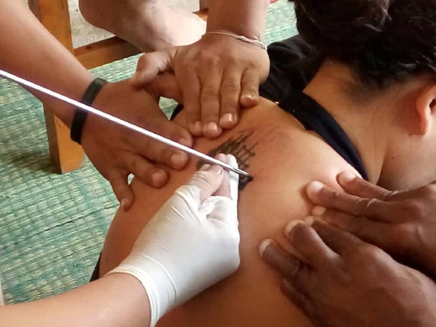 From Bangkok: Holy Tattoo Experience at Wat Bang Phra - The Wai Kru offering and blessing