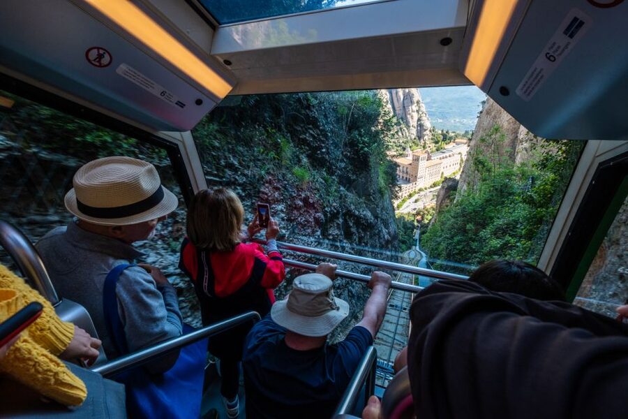 From Barcelona: Montserrat Monastery, Easy Hike, Cable Car - Walking through Montserrat National Park