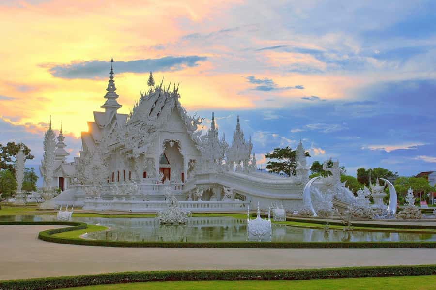 From Chiang Mai: Chiang Rai Temples and Golden Triangle Tour - Wat Rong Khun, the White Temple, earns its fame