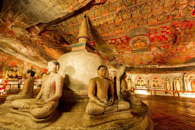 From Colombo: All Inclusive Sigiriya, Dambulla &Village Tour - Dambulla’s five caves and painted interiors