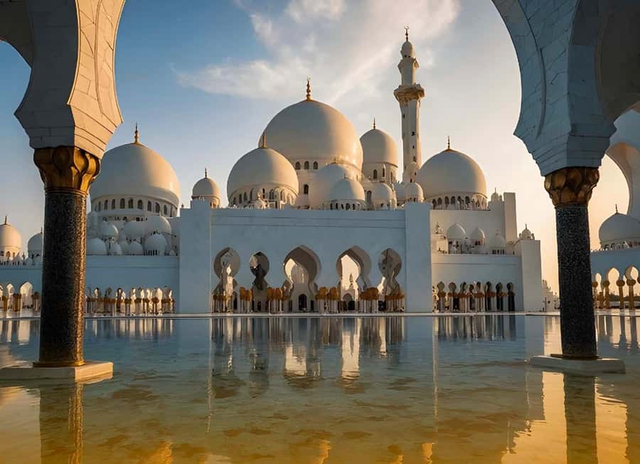 From Dubai: BAPS Hindu Temple And Sheikh Zayed Mosque Tour - Heritage Village: useful context, modest scale